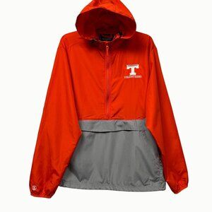 Tennessee Volunteers Orange Gray Hooded Windbreaker Half Zip Jacket Men’s L